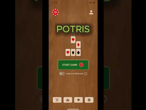 Potris: Poker Tetris Puzzle