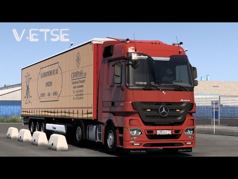 ETS 2 1.40. Санкт - Петербург - Кунда (EST).Mercedes Benz Actros.