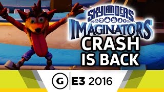 Crash Bandicoot has Invaded! Skylanders Imgainators Gameplay - E3 2016