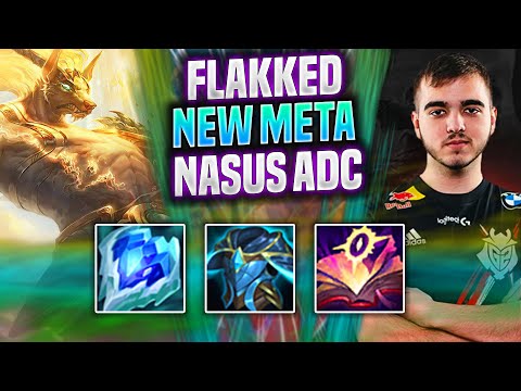 FLAKKED NEW META NASUS ADC! - G2 Flakked Plays Nasu ADC vs Caitlyn! | Season 2022