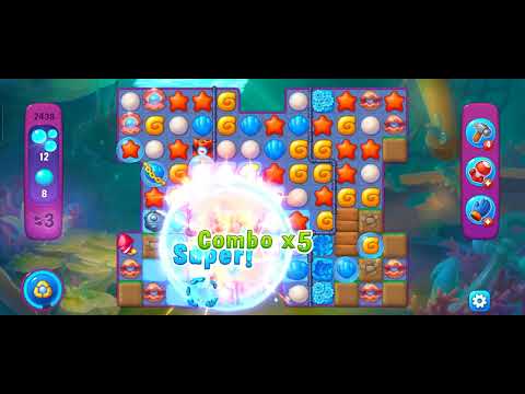 😱Fishdom mobile game. Nice game👍 #game #viral #gaming #video #enjoy #viralvideo Level-2438