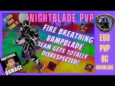 🔥Fire Breathing VampBlade🔥 Whole Team Gets Totally Disrespected by Exploit, Nightblade PVP Build ESO