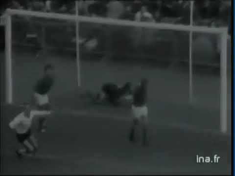 EURO-1968. Qualifiers. Group 7. France - Belgium - 1:1. Highlights.