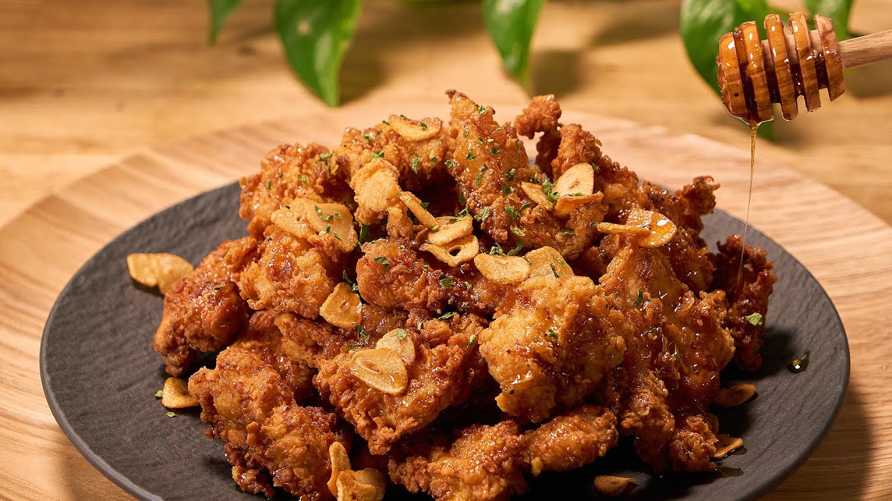 허니 갈릭 치킨 완벽 레시피 : 닭가슴살로 만들어도 너무 맛있다!