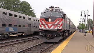 Metra Rush Hour on the Racetrack