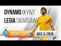 Highlights: FC Dynamo Kyiv vs Legia Warsaw ...
