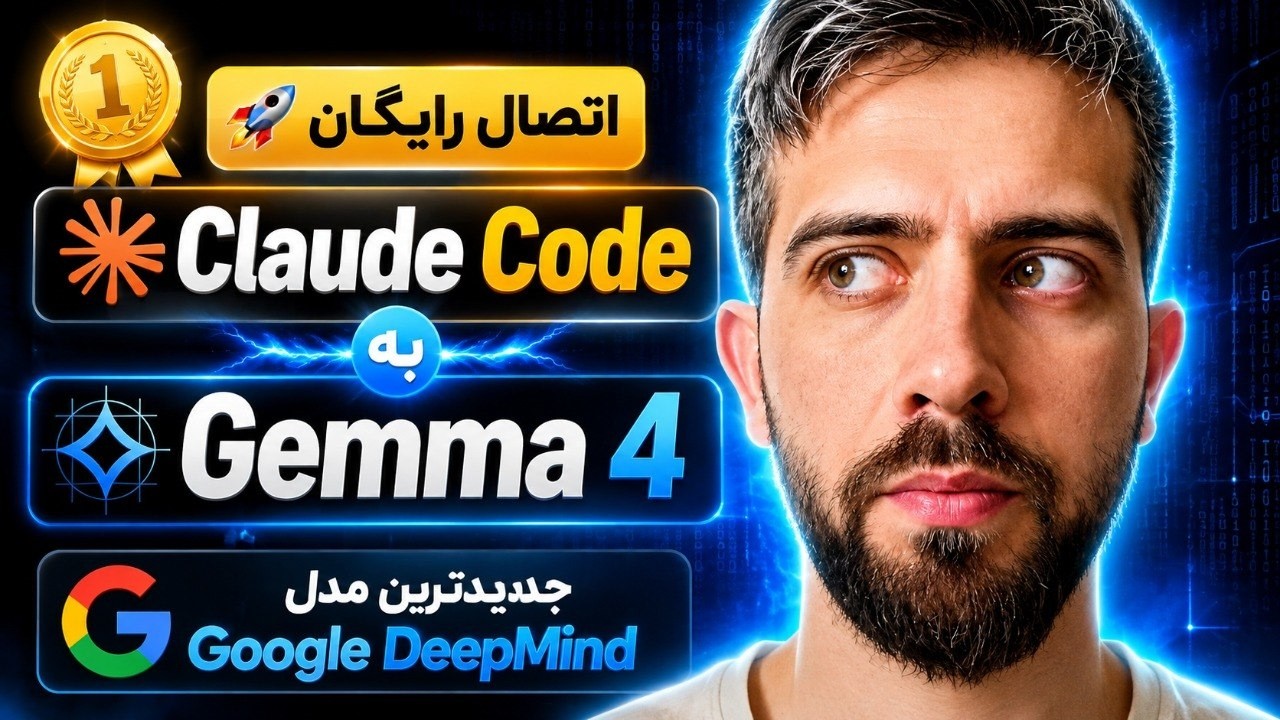 🥇🚀 اتصال رایگان Claude Code به Gemma 4 | جدیدترین مدل Google DeepMind