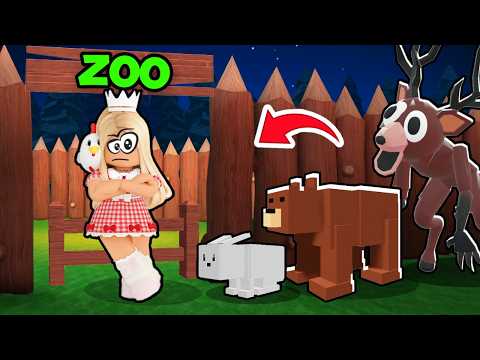 Kat und ich haben den SICHERSTEN ZOO in 99 Nächten im Wald gebaut! (Roblox)