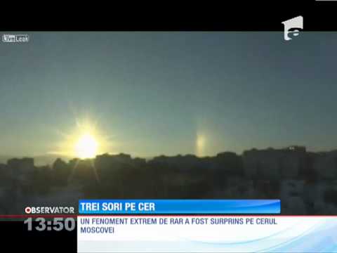 Fenomen spectaculos surprins în Moscova