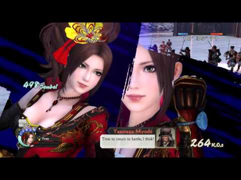 Samurai Warriors 4 Empires Gary Oak Nightmare Difficulty Part 5 - Chase down the Red Army!