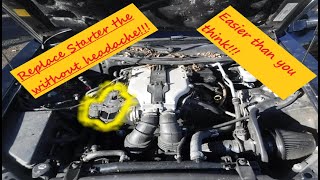 03-07 Cadillac CTS (No hassle) Starter replacement the fastest way