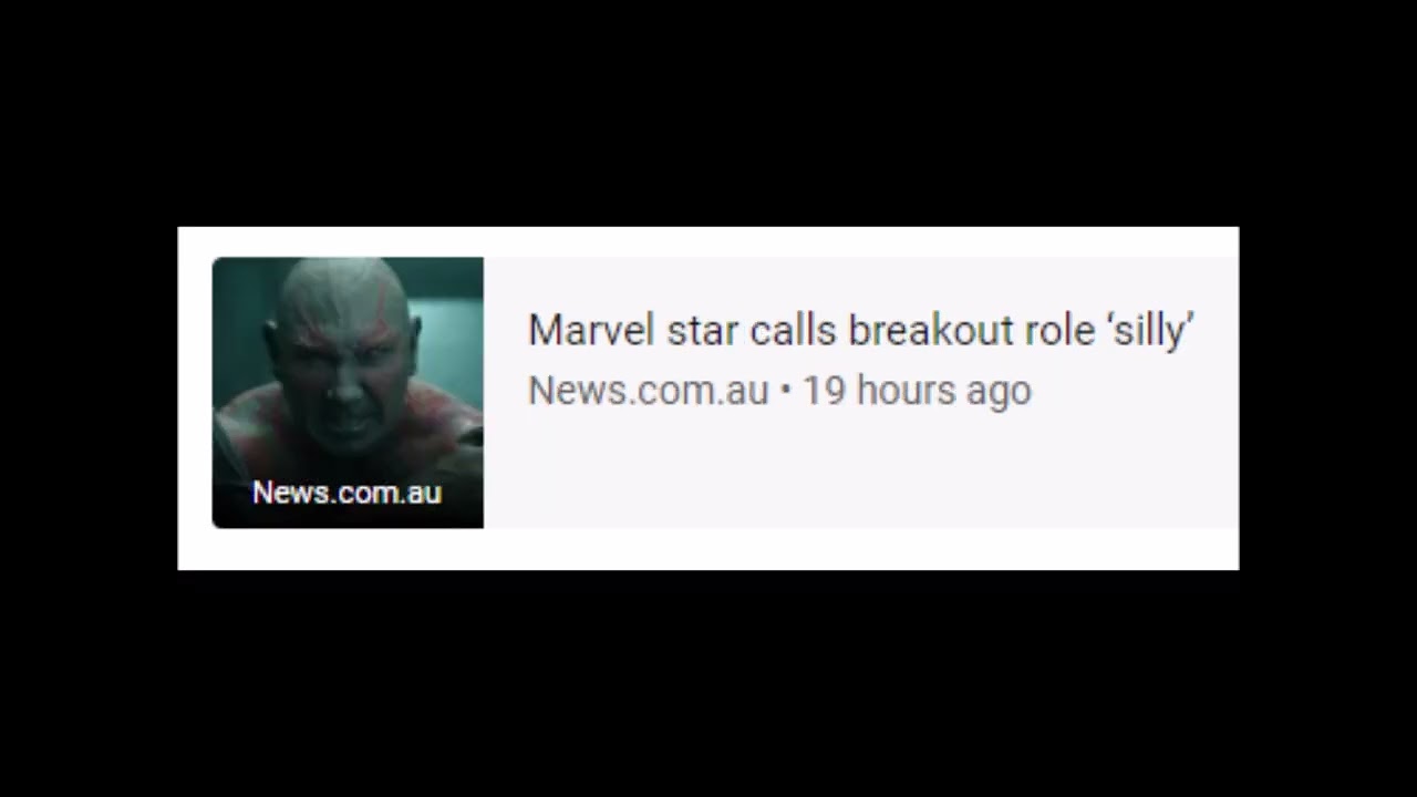 Dave Bautista relieved to say goodbye to Marvel