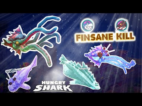 KRAKEN VS INVADERS!!! EVENT - Hungry shark evolution
