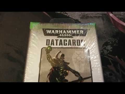 Box opening of warhammer 40k Data cards Necrons