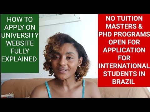 BRAZIL: Free Masters & PHD Courses Open For Application 2026