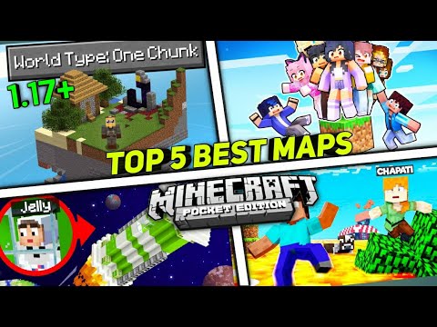 Top 5 survival Maps for MCPE | Best Maps For Minecraft Pe