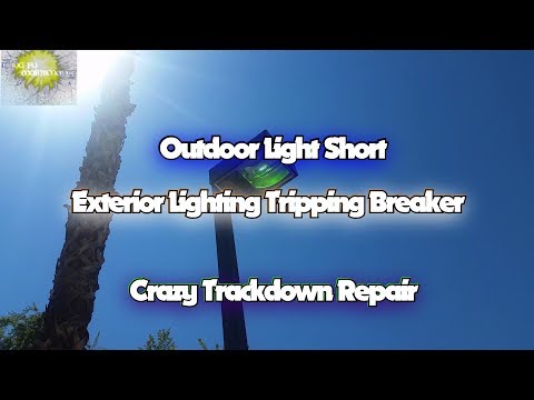 YouTube video about: How to find a short in outdoor lighting?