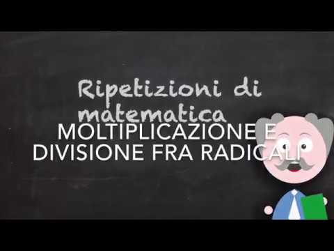 Multiplication and division between radicals