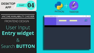 ✅ #04 User input via entry widget and create a button in GUI | Desktop app using Python and Tkinter