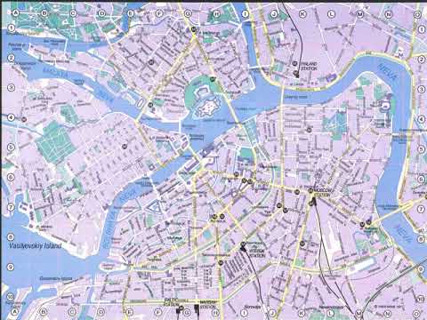 карта петербурга с достопримечательностями