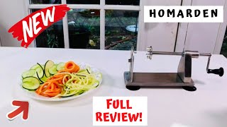 HOMARDEN    ❤️  Stainless Steel Vegetable Spiralizer - FULL  Review     ✅