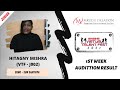 Hitagny Mishra VTF J002 Song Sun Saathiya 1st Week Audition Results