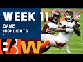 Bengals vs. Washington Football Team Week 11 Highlights | NFL 2020