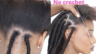 The easiest faux locs tutorial / beginners guide/step to secure the ends of your faux locs
