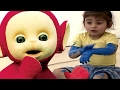 Teletubbies Painting With Our Hands Feet 105 Cartoons For Children
