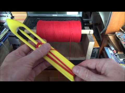 Net making ... Loading the needle