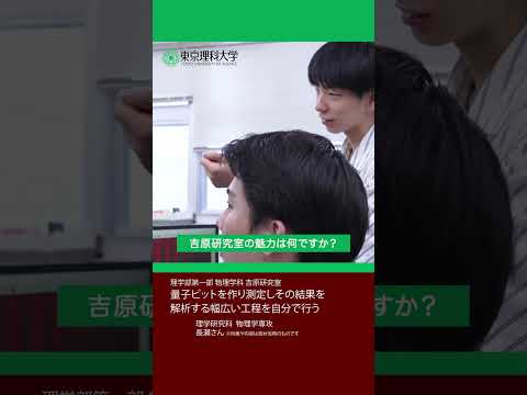 理科大の研究室を紹介します！[理学部第一部　物理学科②] #東京理科大学 #吉原研究室 #shorts