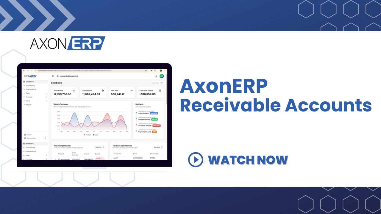 AxonERP YouTube Video