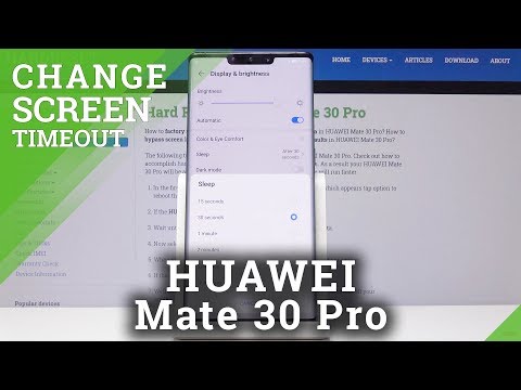 How to Change Screen Timeout in HUAWEI Mate 30 Pro - Ringtone Settings