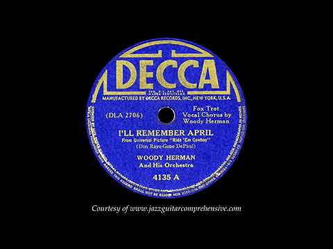 Woody Herman (1941) FIRST RECORDING [I'LL REMEMBER APRIL]