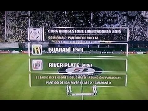 (Relatos Mariano Closs) - Guarani vs River Plate (1-1) Copa Libertadores 2015 HD