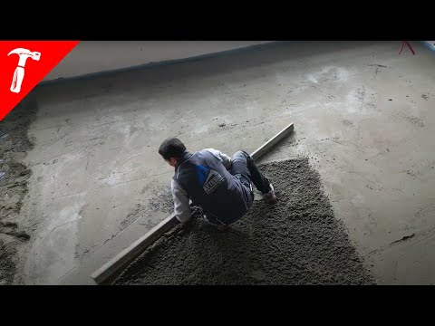 So geht es richtig: Estrich OHNE Fußbodenheizung verlegen