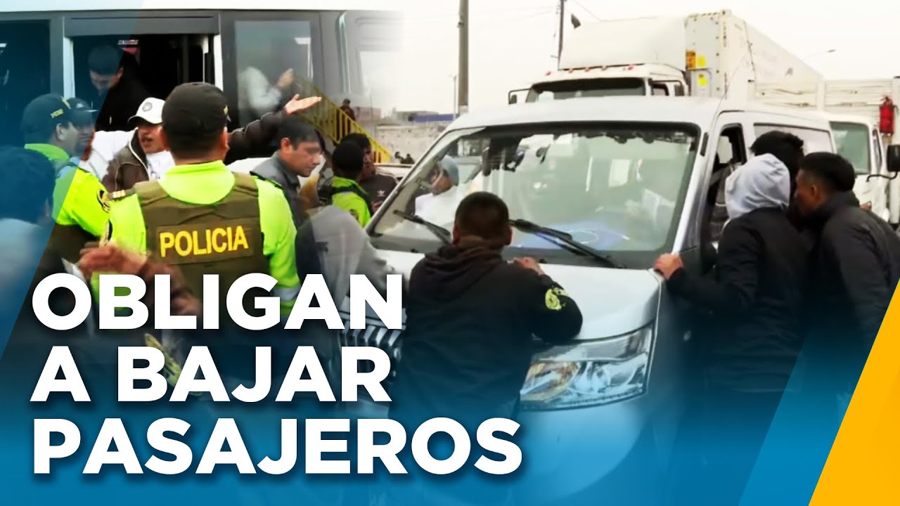 Paro de 'Anconeros': Choferes cierran paso a otros buses y hacen bajar a los pasajeros