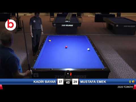 KADİR BAYAR & MUSTAFA EMEK Bilardo Maçı - 2020 VETERANLAR 1.ETAP-V FİNAL