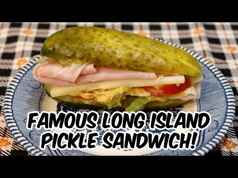 Let's Make A Long Island Pickle Sandwich! 🥒 Popular Viral Pickle Sandwich