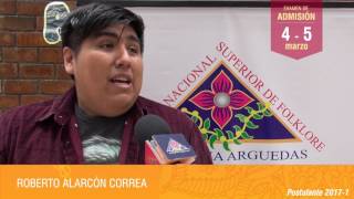 ADMISION 2017 ESCUELA NACIONAL SUPERIOR DE FOLKLORE JOSE MARÍA ARGUEDAS