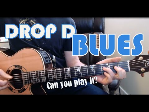 Tasty Fingerstyle Blues Guitar Tab in DROP D!