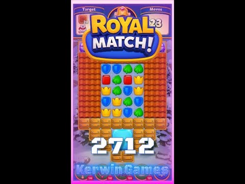 Royal Match Level 2712 - No Boosters Gameplay