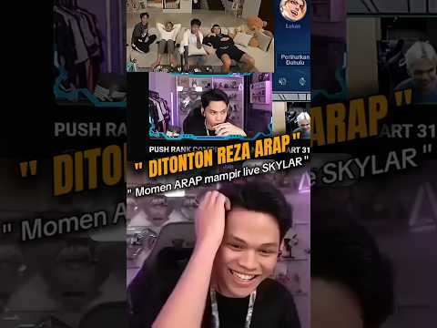 ARAP Keget ⁉️ Momen REZA ARAP mampir Live SKYLAR #skylar #rezaarapoktovian