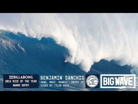 Benjamin Sanchis at Jaws 2 - 2016 Billabong Ride of the Year Entry - WSL Big Wave Awards