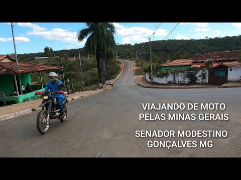 Senador Modestino Gonçalves MG | PASSEIO PELA À CIDADE DO INTERIOR DE MINAS GERAIS ( MOTO)