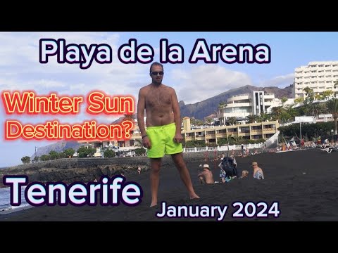 LOOK AROUND PLAYA DE LA ARENA IN TENERIFE IN JANUARY 2024 ☀️🌊🌴🏖️