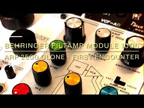 Behringer FiltAmp Module 1006 - ARP 2500 clone - first encounter