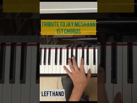 01.Tribute To Jay McShann - 1st Chorus [Left & Right Hand Close-up] #shorts