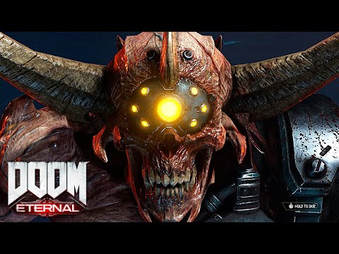 DOOM Eternal - Full Gameplay Walkthrough Part 4 - Boss Fight (PS4 Pro, No Commentary)
