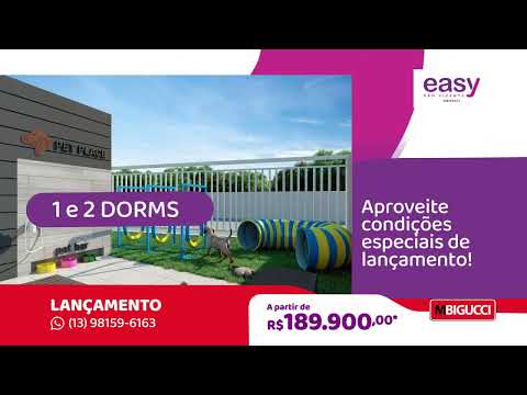 Easy São Vicente MBigucci - Seu apê na praia!